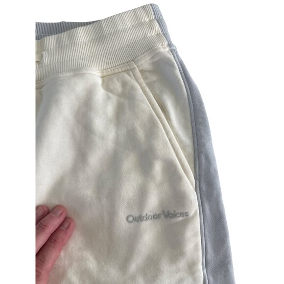 Outdoor Voices Pickup Jogger Sweatpants Dove Gray Bone White Size‎ XS NWOT - Picture 11 of 15